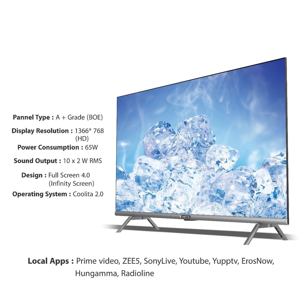 METZ cm (32 inches) HD Ready Smart TV 32MTD4050 – METZ INDIA